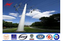 China Tapered Two Section Steel Electrical Utility Poles ASTM A123 Galvanization Standard supplier