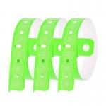 Custom Event PVC Wristbands Silk Screen Printing Waterproof Security