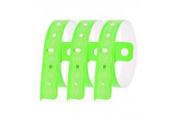 China Custom Event PVC Wristbands Silk Screen Printing Waterproof Security supplier