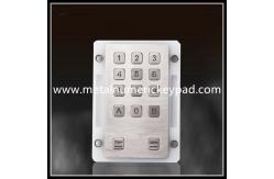 China 14 Key Metal Backlit SS 304 Waterproof Silicone Keyboard supplier