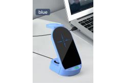 China White 3 In 1 QI Wireless Charger Compatible with Compatibility Qi-enabled Devices supplier