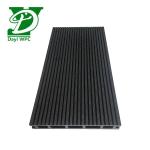 Bevel WPC Composite Decking Black WPC Decking Corrosion Resistance for sale