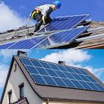 Roof Mounting Off Grid Inverter 5kw Solar Panel Shingles System MPPT Controller for sale