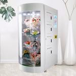 Refrigerated Humidified Flower Bouquet Vending Machine With Transparent Shelf for sale