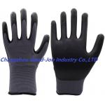 15G Superfine Foam Nitrile Rubber Palm Coated Work Gloves With CE EN388: 4121 for sale