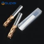 Square Carbide Roughing End Mill With 4 Flutes And 45° Cutting Edge Angle for sale
