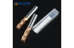 China Square Carbide Roughing End Mill With 4 Flutes And 45° Cutting Edge Angle supplier