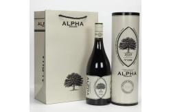 China Red Wine 100% Recycled Cardboard Tube Packaging With Lid Custom Design Logo supplier
