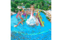 China Customized Splash Water Playground Outdoor Fiberglass Water Slides supplier