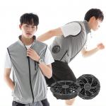 FCC Unisex Fan Cooling Vest Air Conditioned Cooling Jacket Ice Vest for sale
