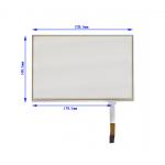 217 X 136.2mm 10.1 Inch Resistance Touch Screen With FPC Connection Response Time Of 10ms for sale