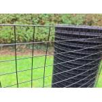 Yard 2.5mm Black PVC Coated Galvanised Wire Mesh Fencing 1.8m Height for sale