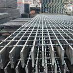 Machine Pressure Welded Industrial Steel Floor Grating With Smooth Bright Surface for sale