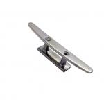 316 Marine Grade Stainless Steel Material Low Flat Boat Dock Cleats Open Base Cleat for sale