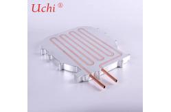 China Anti Anodizing Al 6063 / Al 6061 Water Cooling Plate With Copper Tube supplier