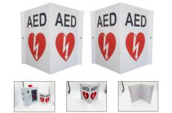 China 3D Automated External Defibrillator Sign Durable Heart Sign AED Anti Fading supplier