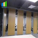 Folding Moving Wooden Door Removable Sound Proof Partition Wall For Church / Hospital for sale