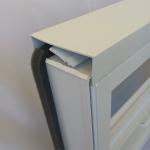 ISO9001 Glazed Tilt UPVC Double Hung Window Customized