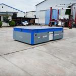 25 T Motorized Steerable Transfer Trolley Trackless On Cement Floor