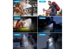 China Hand Holding Rechargeable Camping Lights Portable Multi Function Searchlight supplier