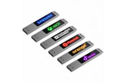 China ROSH Fast Speed Crystal Usb Flash Drives 16GB 128GB With LED Light supplier