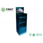 CMYK Printing foldable Corrugated Cardboard Display Stand With Custom Color Print for sale