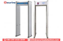 China LED Visual Audible Embassy High Sensitive Metal Detector Security Inspection 6 Zones supplier