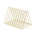 China Amazon Hot Sale Stainless Steel Triangle Book Shelf Document Holder for sale