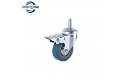 China Enhance Efficiency Polyurethane Industrial Caster Wheels With Optional Thread Guard supplier
