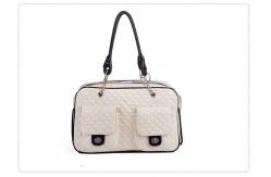 China  				High Quality Eco-Friendly PU Leather Packet Hand Pet Carriers 	         supplier