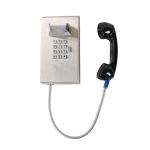 Bank GSM Wall Mounted Telephones With Durable Brushed Stainless Steel Body for sale