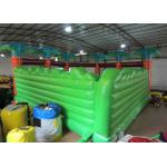 Inflatable soft moutain sport game inflatable jumping hill with safety net