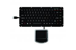 China IP65 Silicone Rubber Military Keyboard PS2 USB With 400DPI Touchpad supplier