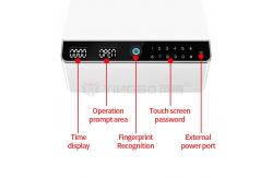 China Fingerprint Lock Single Layer Fireproof Jewelry Safe With Auto Open supplier