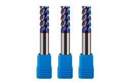 China 4 Flute Carbide Indexable Cutters Flat D10 Hrc45 Hrc55 Hrc65 Solid End Mill supplier