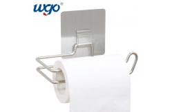 China Self Adhesive Installed Bathroom Paper Roll Holder Damage Free Mounting supplier