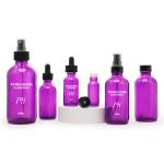 60ml Purple Boston Glass Bottles 2oz Massage Essential Oil Skin Care Serum Dropper Bottle for sale