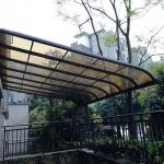 Blue 600*800mm Waterproof 20mm PC Awning for sale
