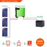 Glass 800 Watt Solar System Monocrystalline Silicon Solar Panel 800W for sale