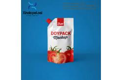 China Water Plastic Stand Up Pouches Refillable Liquid Packages With Reusable Food Spout Pouch supplier