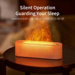 Lava Flame Simulation Aromatherapy Diffuser Humidifier With Atmosphere Light