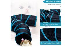 China 4 way collapsible cat tunnel with Interactive Ball & Storage Bag supplier
