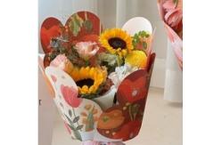 China Flower wrapping paper, summer flower language kraft paper supplier