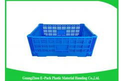 China Large Folding Plastic Crates / Collapsible Plastic Storage Bins supplier
