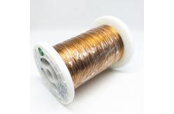 China 0.4mm X 24 Strands Pet Taped Copper Litz Wire High Frequency supplier