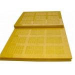 Vibrating Screens polyurethane dewatering screen panel with low noise in the operation for sale