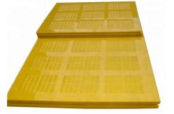 China Vibrating Screens polyurethane dewatering screen panel with low noise in the operation supplier