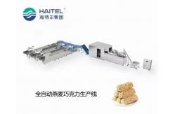 China CE PLC Control Automatic Chocolate Making Machine Oatmeal Chocolate Production Lines supplier