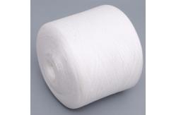 China Cheap Price 60/3 Raw White Polyesyer Spun Sewing Yarn supplier