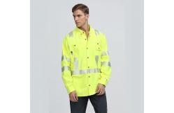 China Long Sleeve Reflective Safety Shirts Safety Yellow Shirts With Reflective Stripes supplier